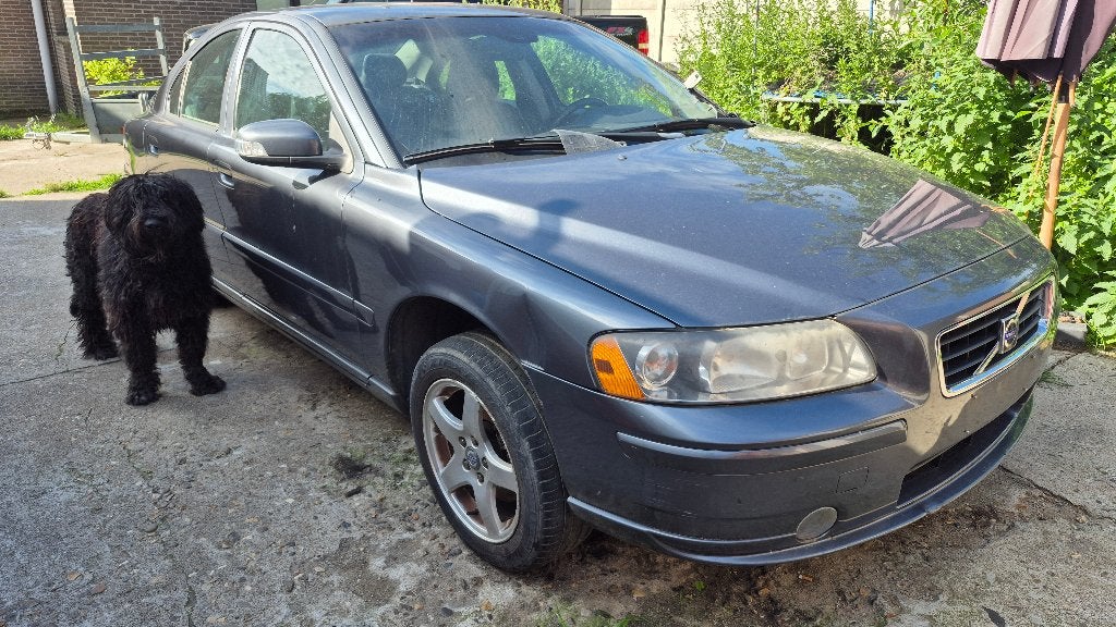 2007 volvo s60 zonder motor, Auto's, Automaat, Zwart, S60, Leder