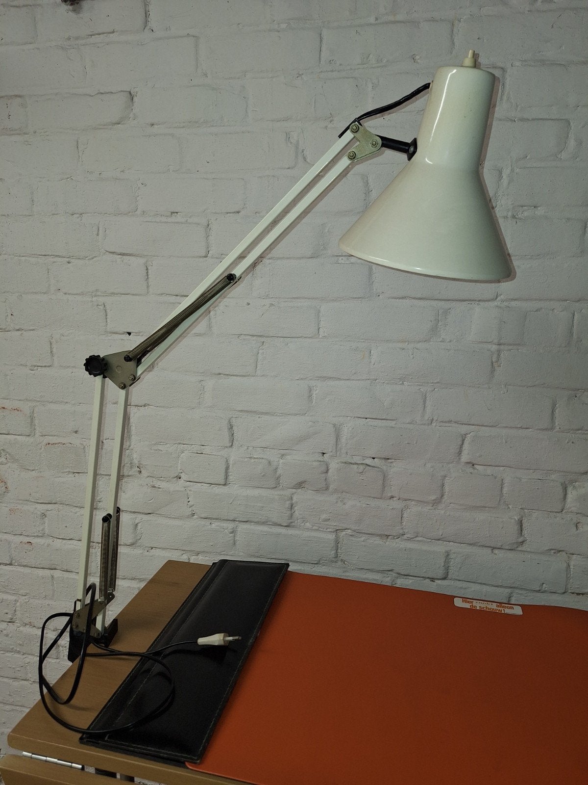 Lampe de bureau vintage des années 1970 avec clip à charnièr, Enlèvement