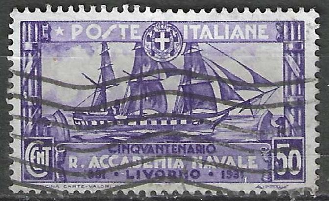 Italie 1931 - Yvert 281 - Amerigo Vespucci - 50 c. (ST), Verzenden, Gestempeld