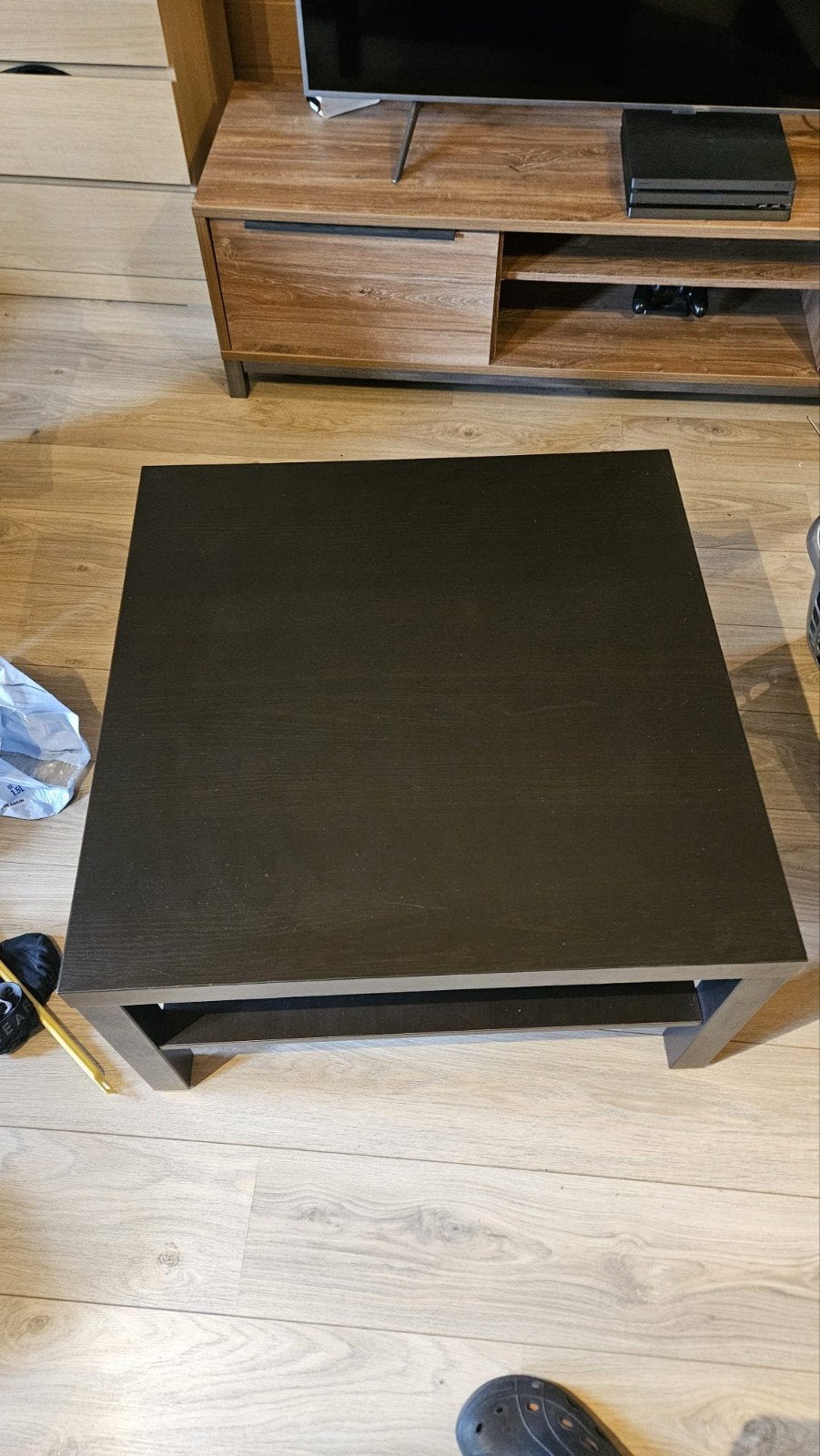Zwarte salontafel, Huis en Inrichting, Tafels | Salontafels, Ophalen
