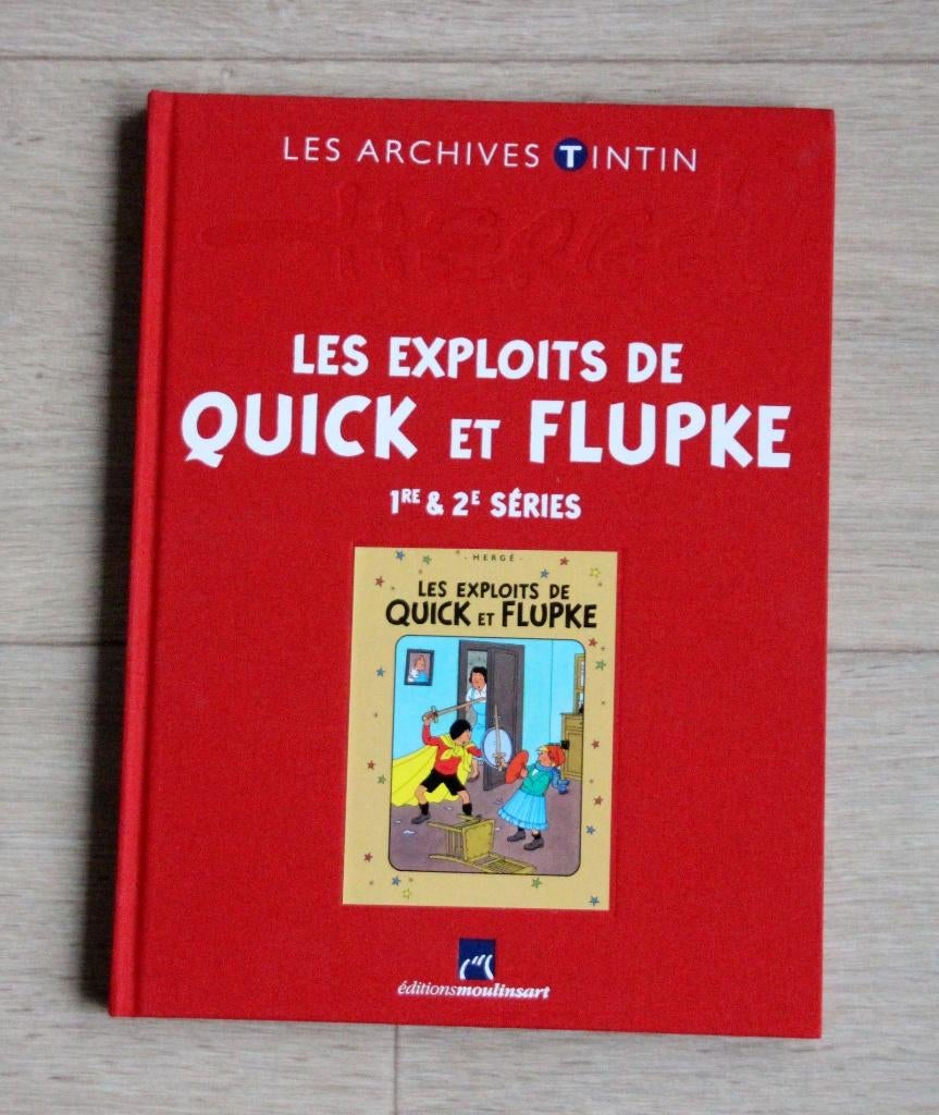 Les archives Tintin Les exploits de Quick et Flupke Hergé, Envoi, Tintin, Comme neuf