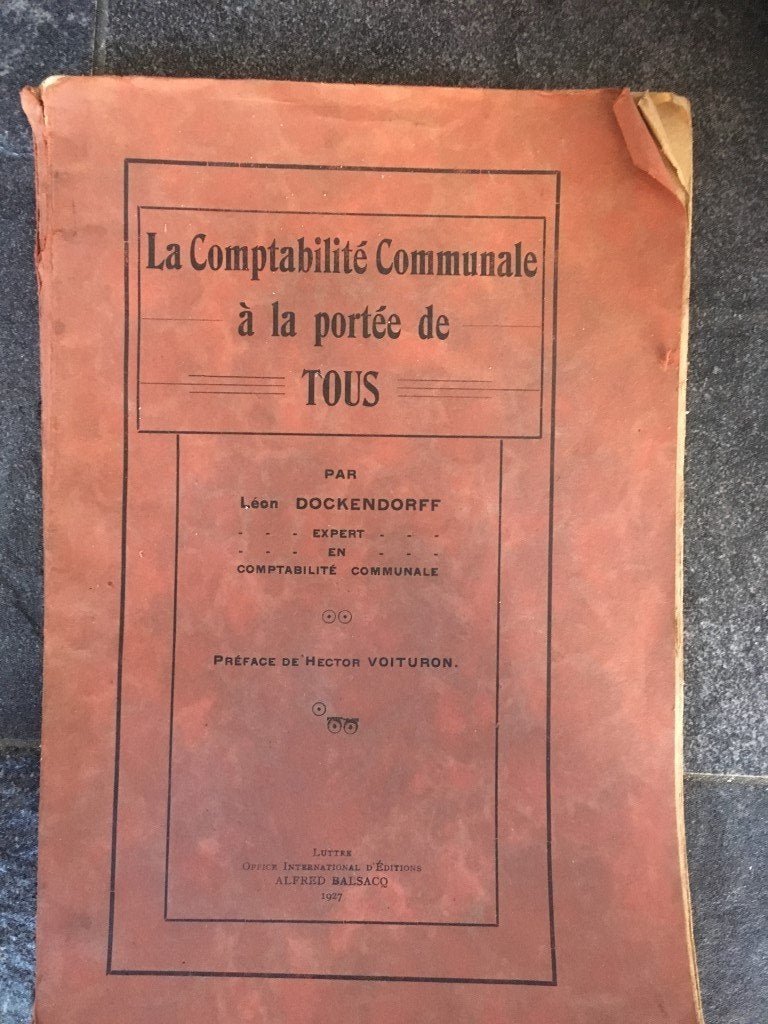 La comptabilité communale - Dockendorff - 1927, Antiek en Kunst, Ophalen of Verzenden