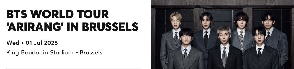 BTS 2x Billets Tickets 01.07. Bruxelles Brussels, Deux personnes, Juillet