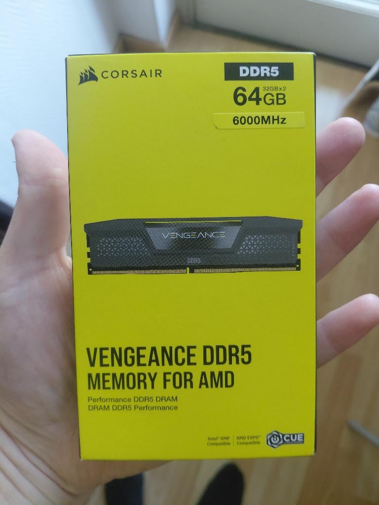 DDR5 Corsair 64gb (2x32gb) 6000 mhz cl30, Computers en Software, RAM geheugen, Ophalen, Nieuw, Desktop, DDR5
