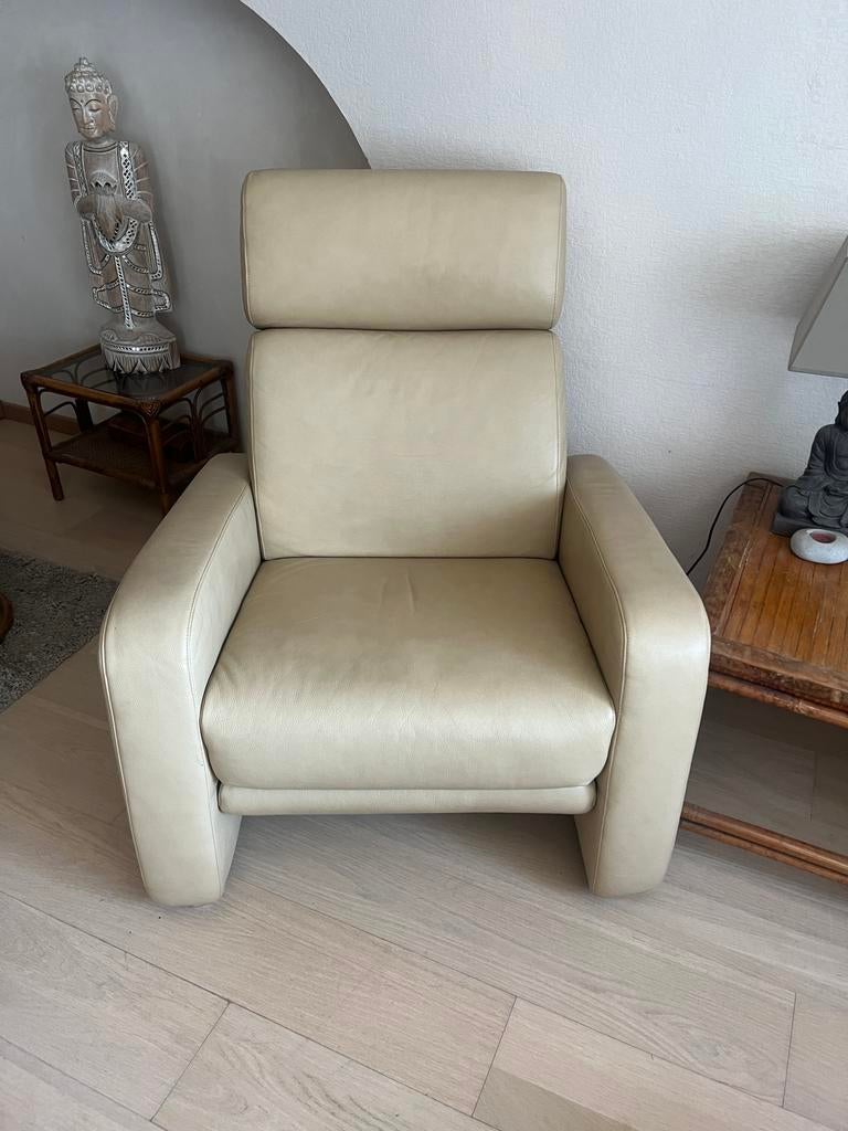 Fauteuil relax, Maison & Meubles, Fauteuils, Enlèvement, Comme neuf, Cuir