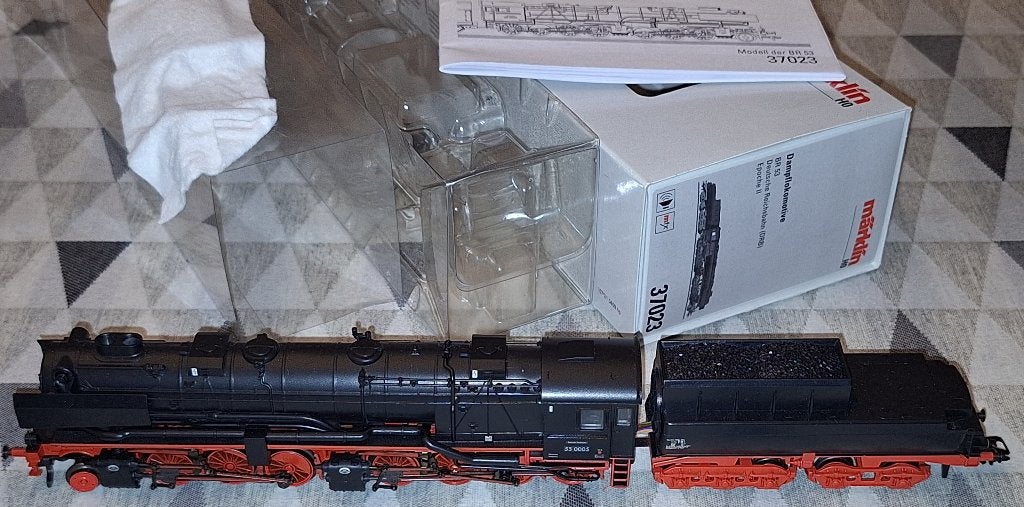 Märklin HO 37023 stoomloc met tender van de DRG, Ophalen of Verzenden, Zo goed als nieuw, Locomotief, Märklin