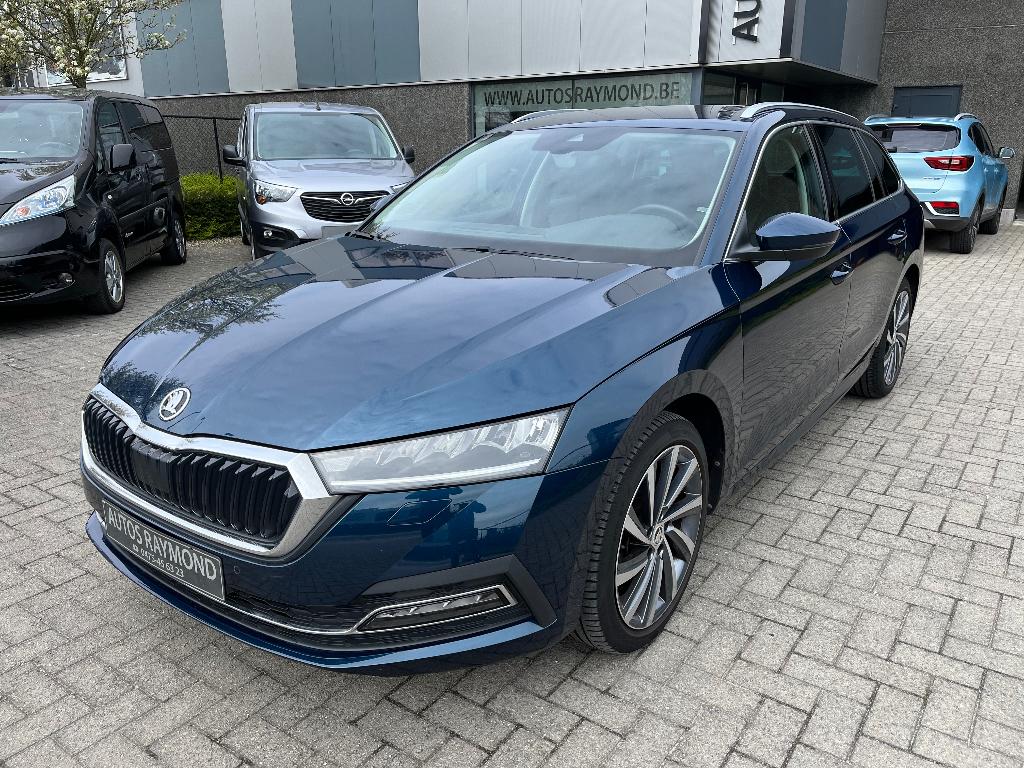 Skoda Octavia break navigatie leder 3d euro 6d lez-onbeperkt, Auto's, Blauw, Leder, Bedrijf, 5 deurs