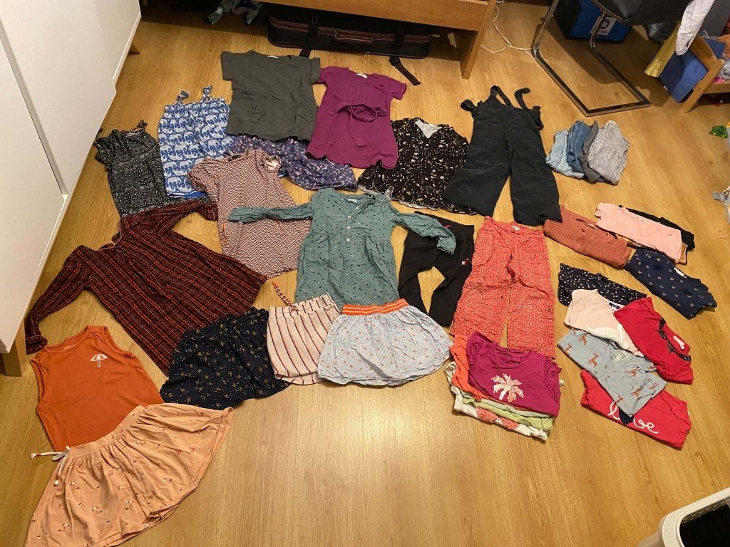 volledige garderobe 116 meisjes, Kinderen en Baby's, Ophalen, Gebruikt, Meisje