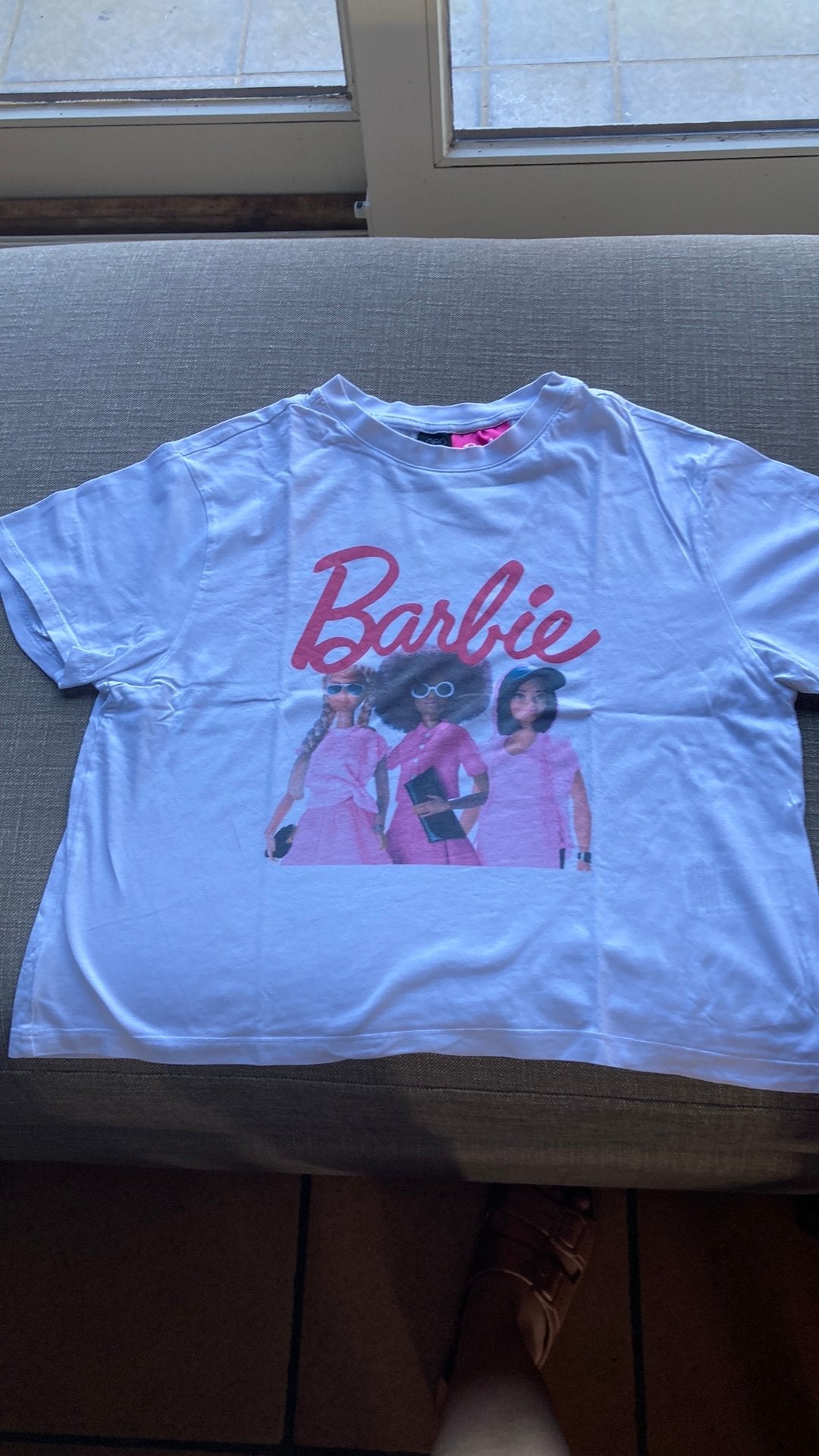 t shirt Barbie maat XS 13 jaar, Kinderen en Baby's, Kinderkleding | Maat 164, Ophalen of Verzenden, Zo goed als nieuw
