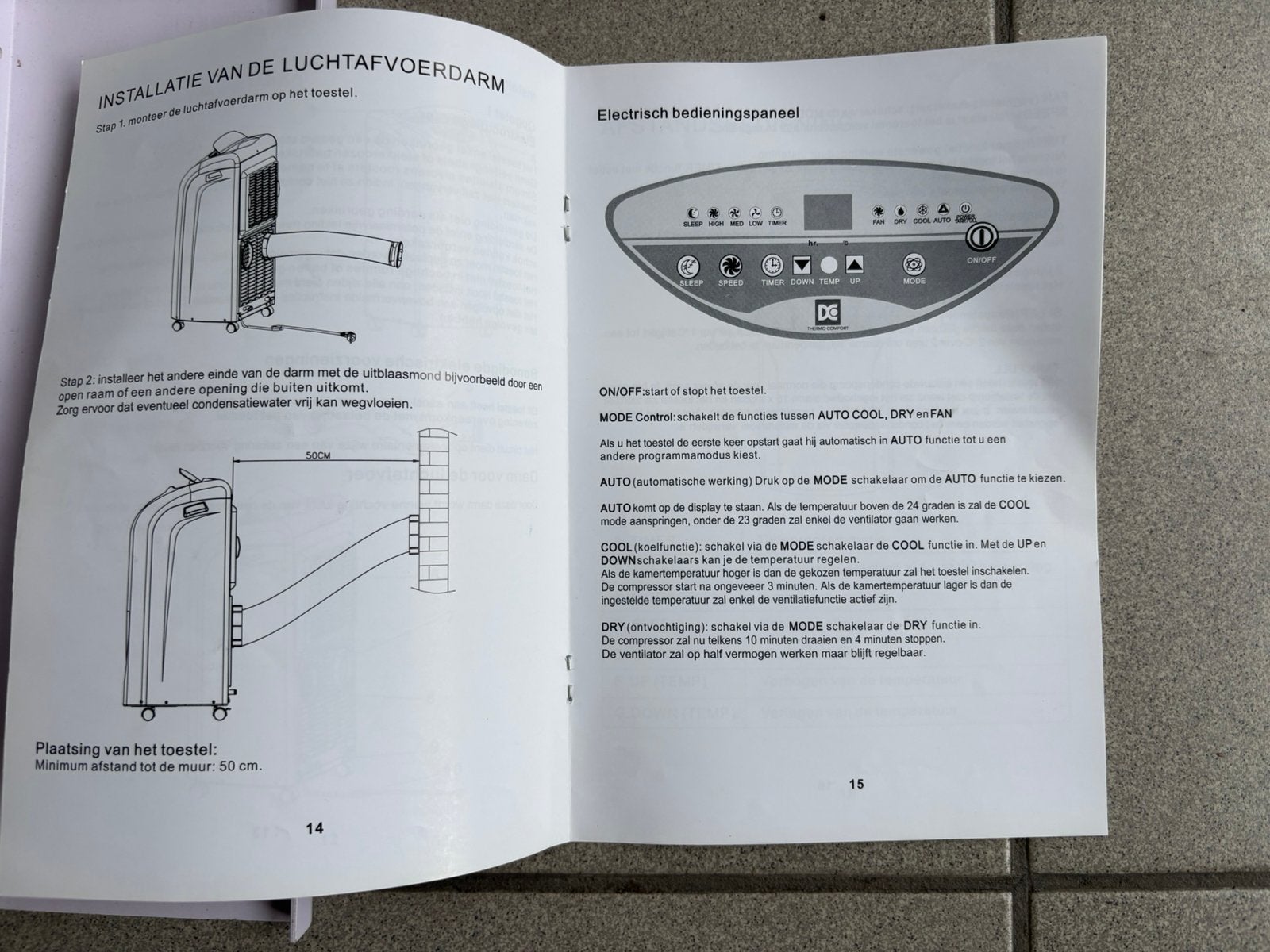 Mobiele airco, Electroménager, Enlèvement, Utilisé, Refroidissement et Déshumidification, Moins de 60 m³