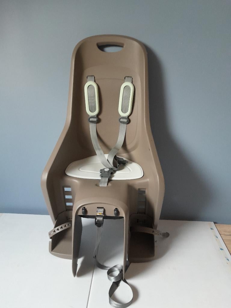 Fietszitje van POLISPORT  - beige, Ophalen, Achterzitje, Voetsteuntjes, 9 t/m 18 kg
