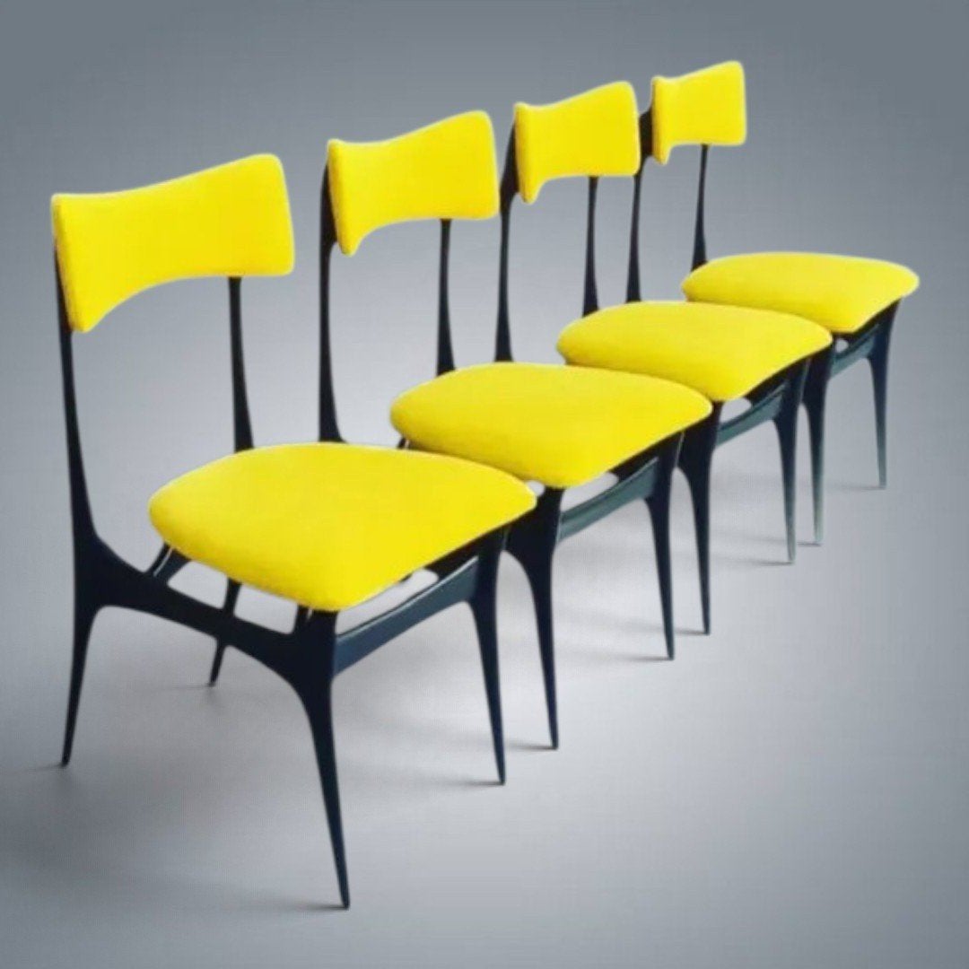 Chaises Vintage Alfred Hendrickx Belform S3 1958, Antiquités & Art, Enlèvement