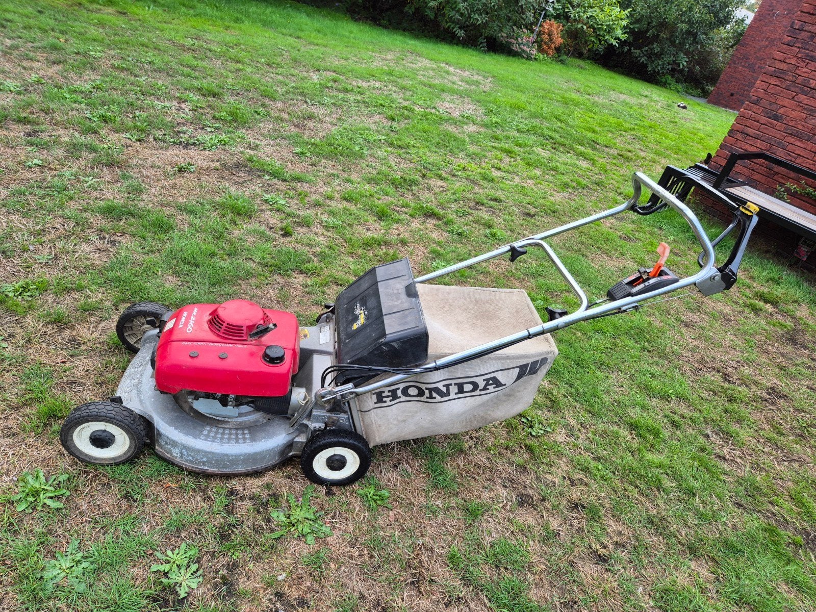 honda hr2160 meskoppeling, Honda, Utilisé, Sac de ramassage, Tondeuses à gazon à essence