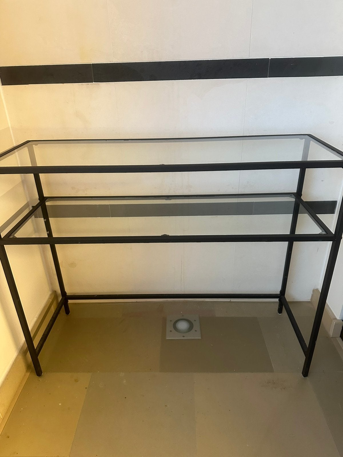Console, Maison & Meubles, Tables | Dessertes, Comme neuf, Verre, Enlèvement