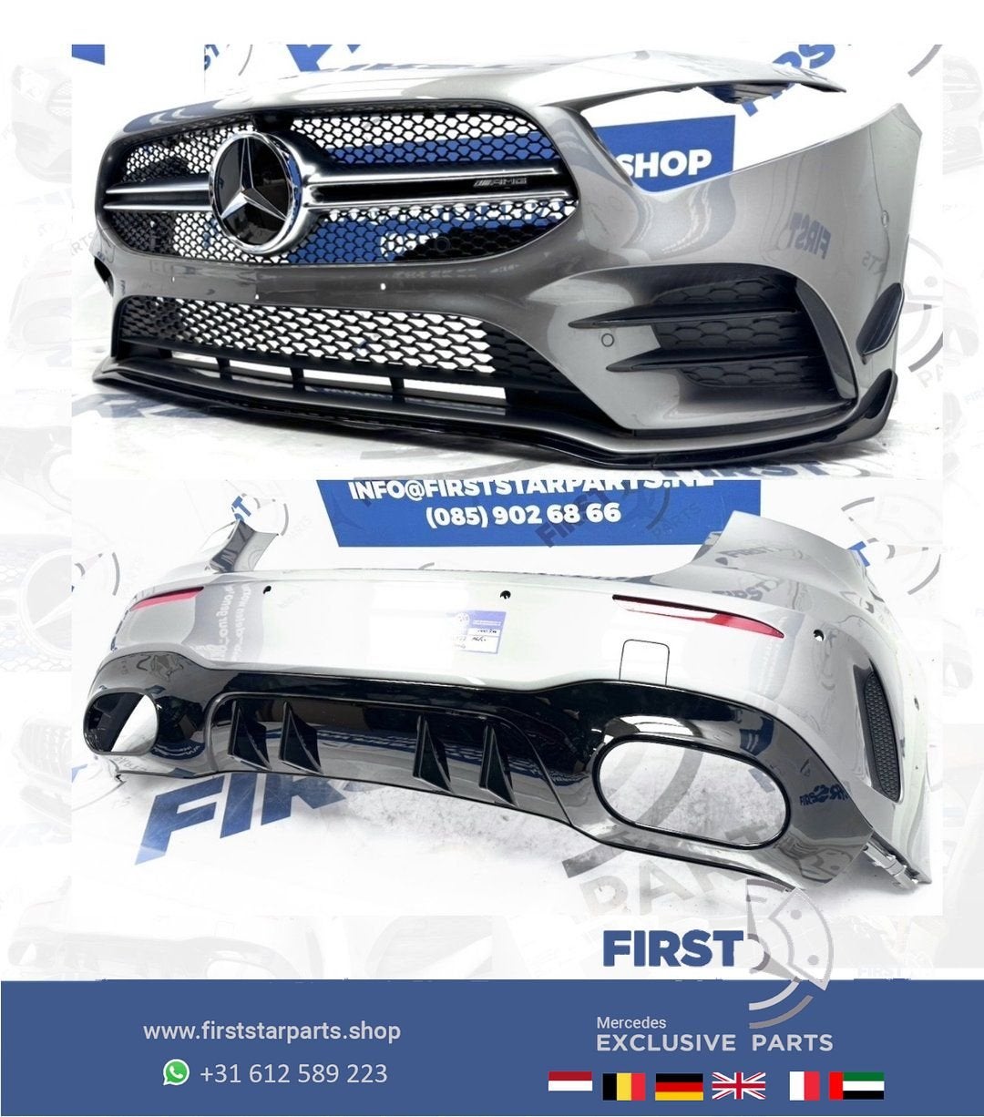 W177 A35 AMG Pakket Mercedes A Klasse 2022 origineel Voorbum, Auto-onderdelen, Gebruikt, -, Ophalen of Verzenden, Bumper