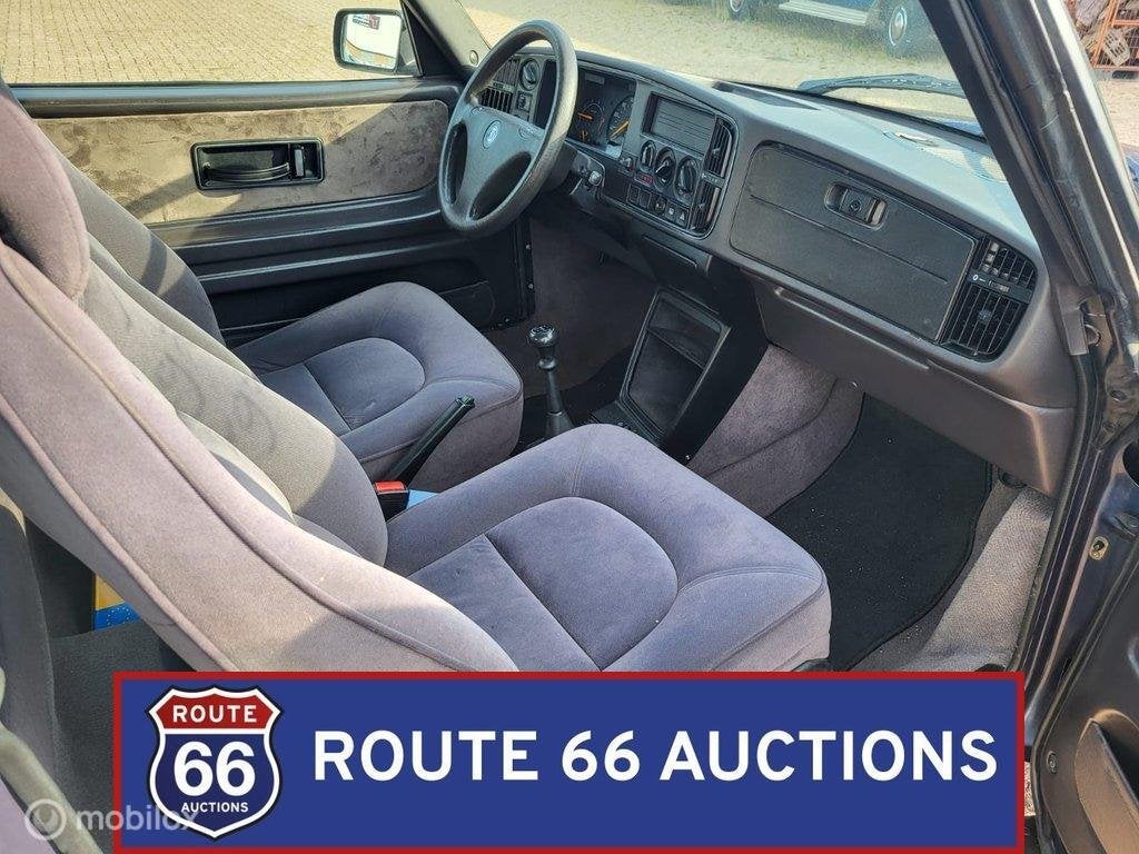 Saab 900i 16 | 1992 | Route 66 Auctions, Auto's, Zwart, Bedrijf, Handgeschakeld, Overige carrosserie