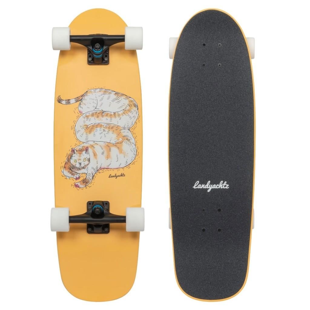 Landyachtz Tugboat (Chill Cat), Enlèvement, Utilisé, Skateboard, Longboard