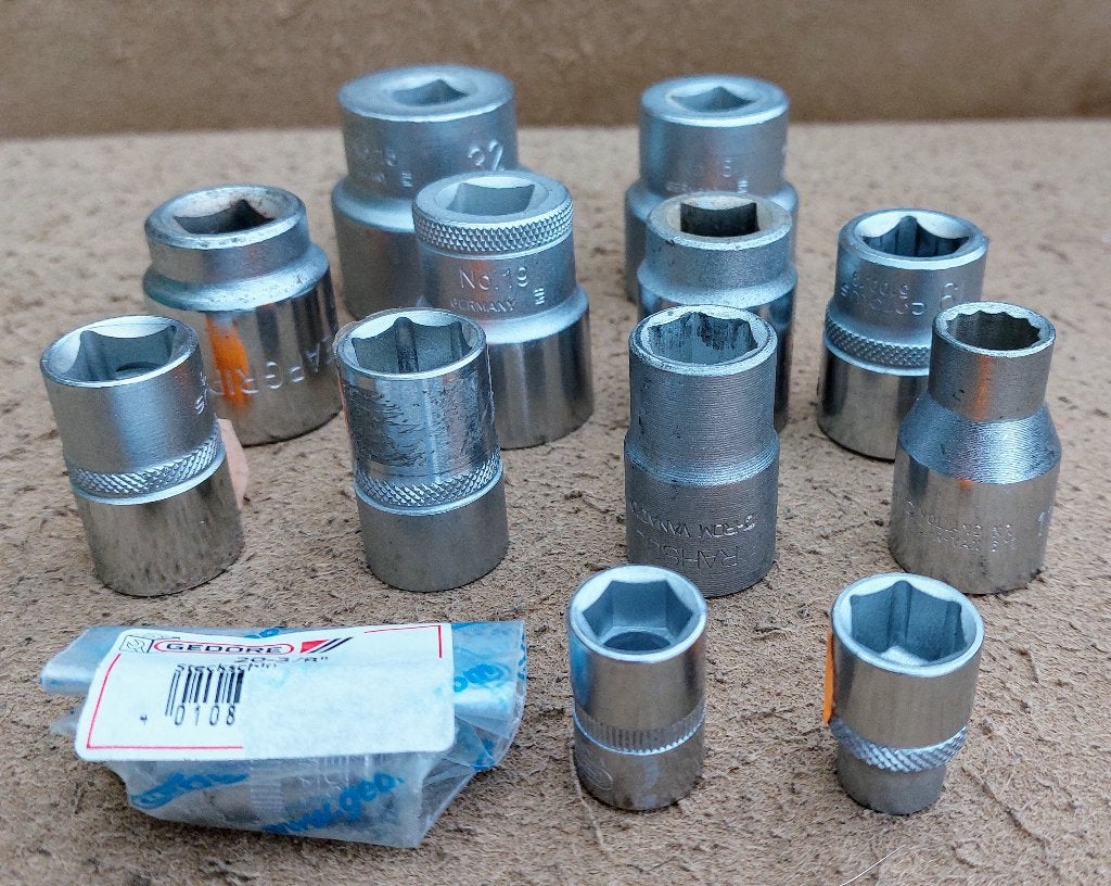 Zekantdop aansluiting 1/2" en 1/4", Doe-het-zelf en Bouw, Gereedschap | Handgereedschap, Ophalen of Verzenden, Nieuw, Sleutel/ratel