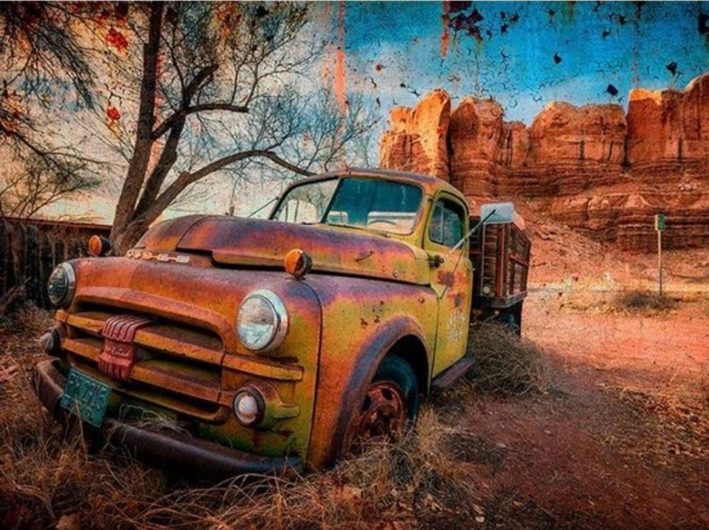 Rusty Truck Bluff Wandbord Signs USA, Ophalen