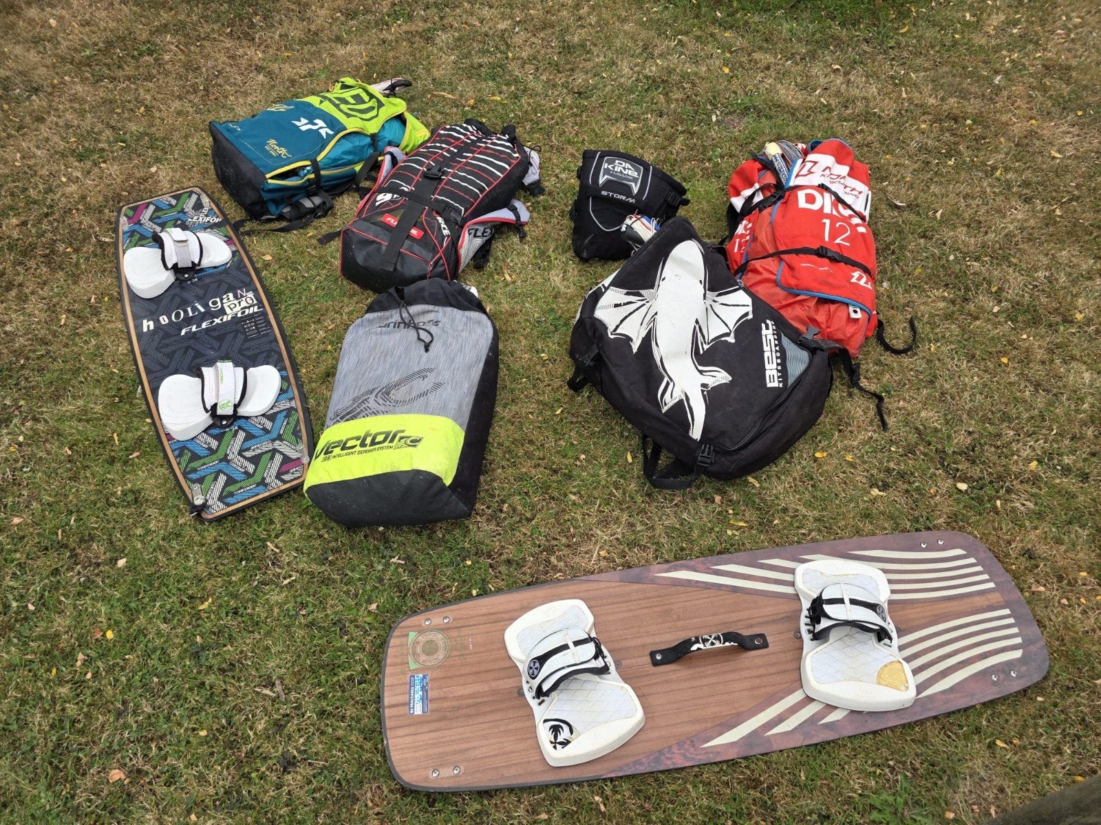 kitesurf, Enlèvement, Utilisé