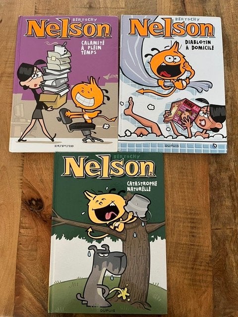 Lot de 3 BD "Nelson" de Bertschy N 1 - 2 - 3 En bon état, Livres, Plusieurs BD, Enlèvement, Utilisé, Dupuis