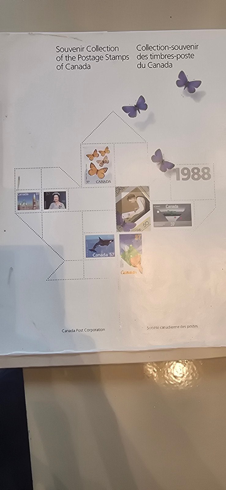 Postzegelalbum van Canada uit 1988, Postzegels en Munten, Ophalen of Verzenden