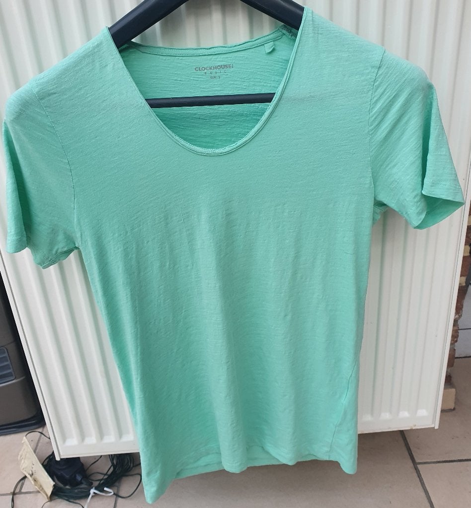 Licht groene t-shirt van C&A maat S, Ophalen of Verzenden, Korte mouw, Maat 36 (S), Gedragen