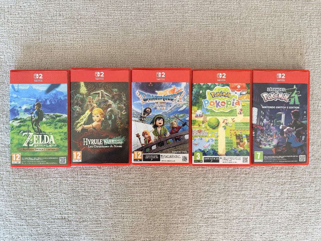 Nintendo Switch 2 games – Zelda, Pokémon Z-A, Pokopia ..., Enlèvement ou Envoi, Virtual Reality, À partir de 3 ans, 3 joueurs ou plus