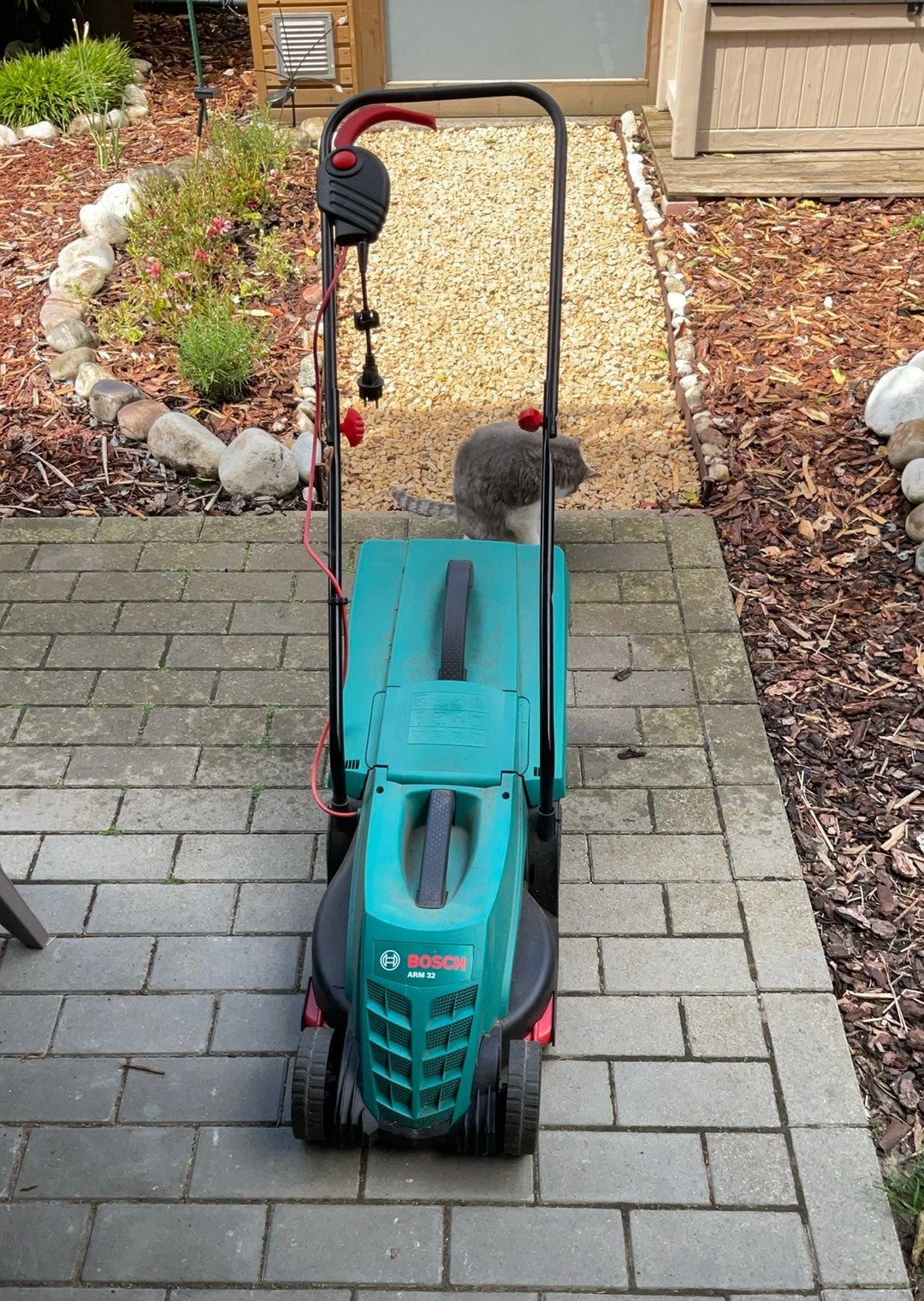 Elektrische grasmaaier, Jardin & Terrasse, Tondeuses à gazon, Enlèvement, Comme neuf, Tondeuses à gazon électriques