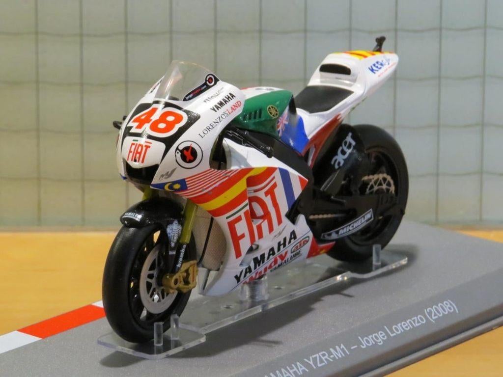 Jorge Lorenzo Yamaha YZR-M1 2008 Valencia 1:18, Ophalen of Verzenden, Nieuw, Motor, Overige merken