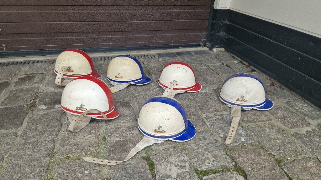 5 retro pothelmen, Donza, jaren 50, Ophalen, Gebruikt