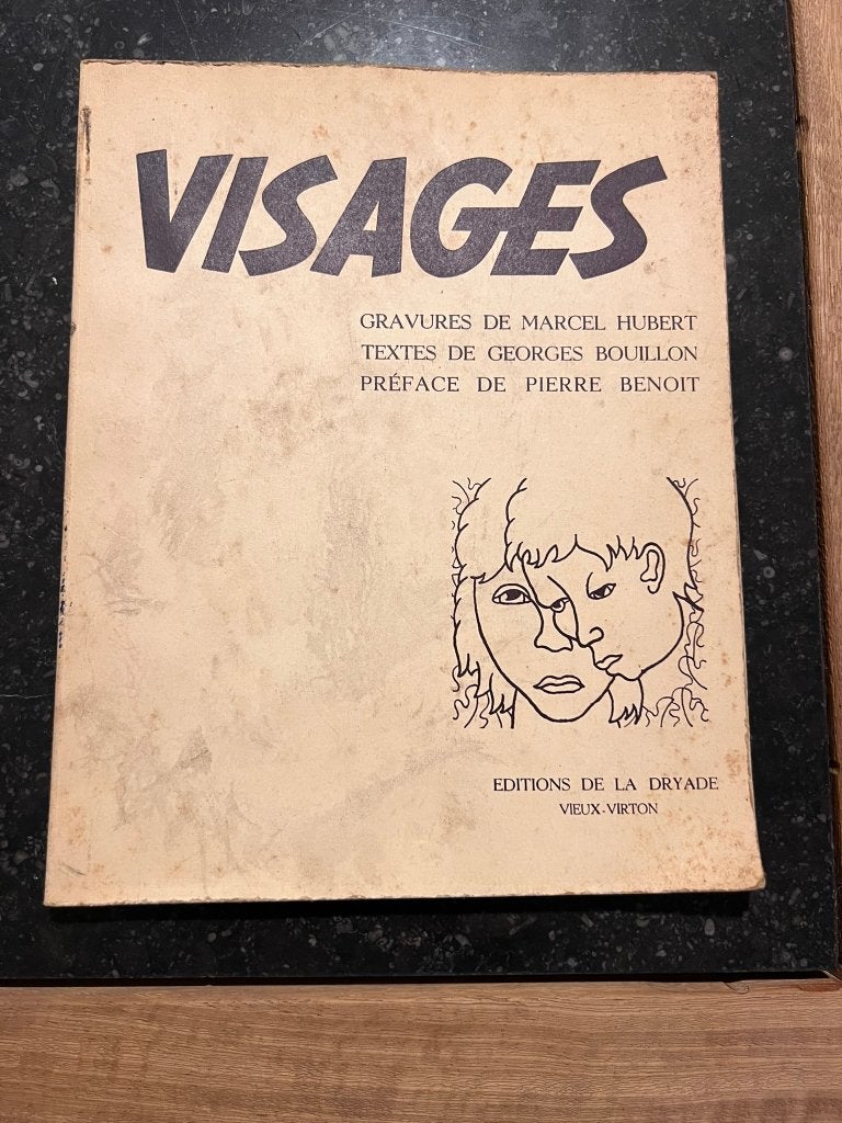 Visages - Marcel Hubert/Georges Bouillon, Peinture et dessin, Enlèvement ou Envoi, Utilisé, Marcel Hubert / Georges Bouillon