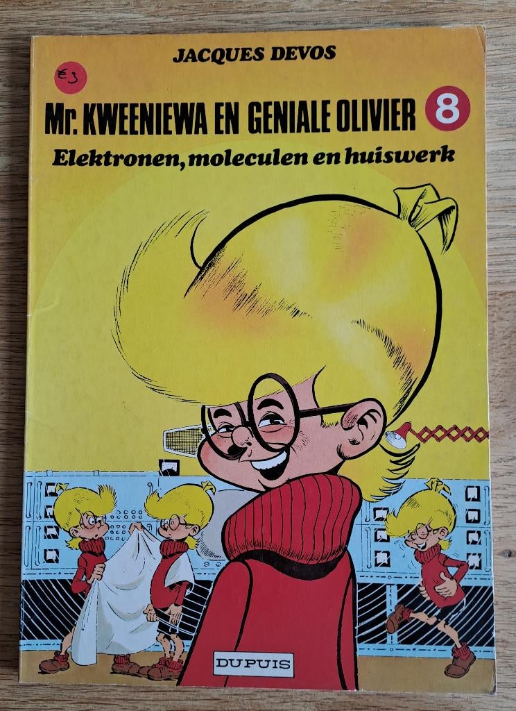 8-Mr.Kweeniewa en Geniale Olivier-Elektronen, moleculen en.., Gelezen, Eén stripboek, Ophalen of Verzenden, Jacques Devos