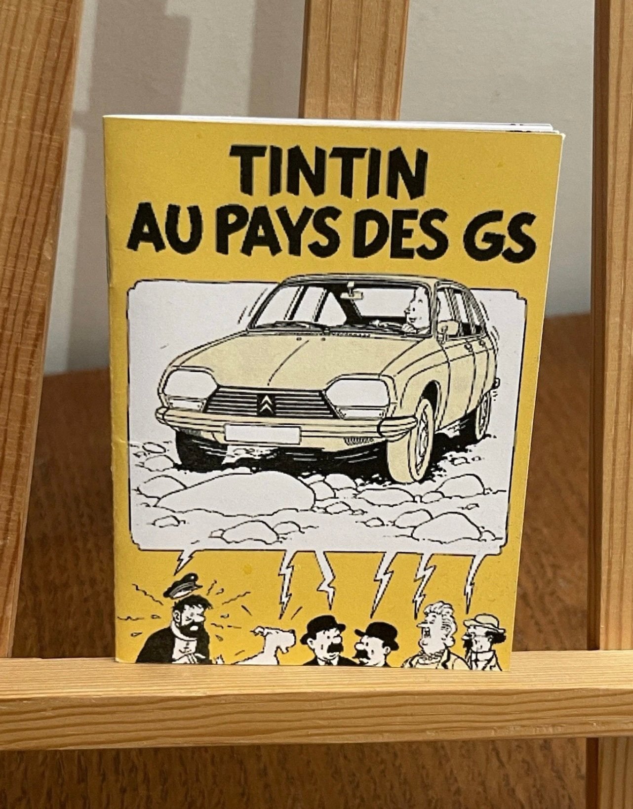Kuifje Tim Hergé: Kuifje in het Land van de GS (1974), Verzenden, Kuifje, Zo goed als nieuw, Plaatje, Poster of Sticker