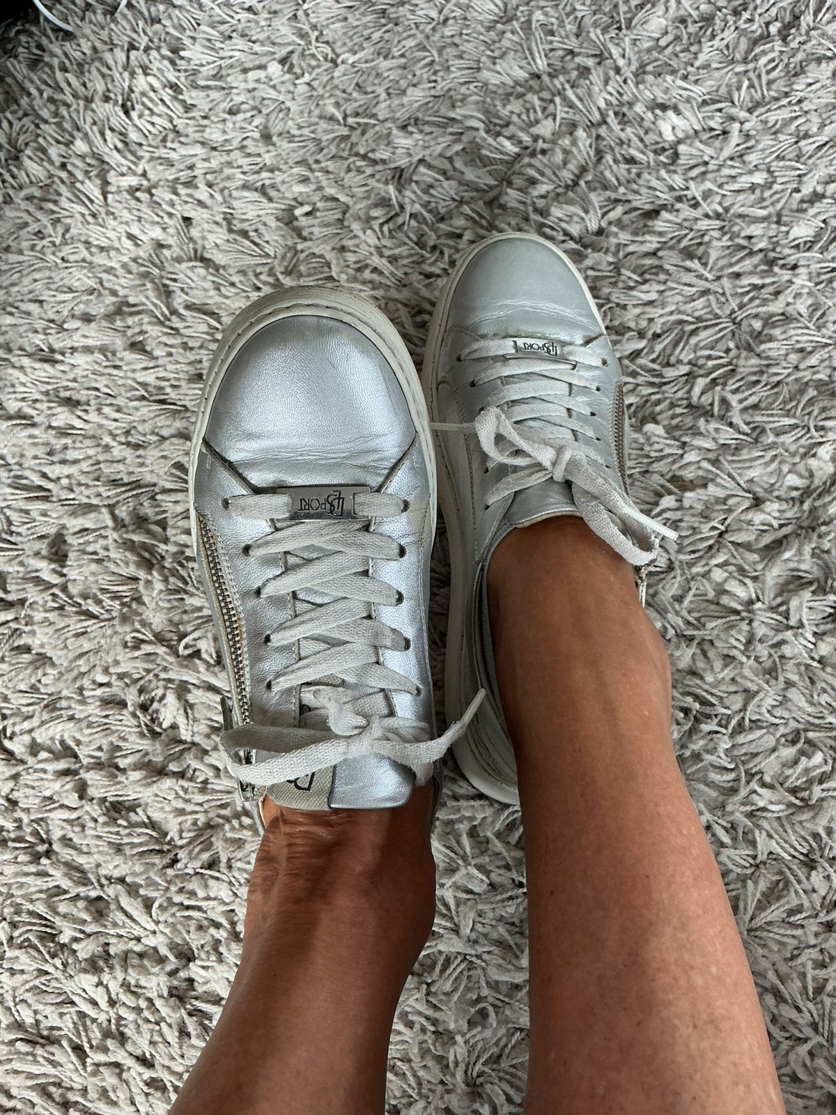 Baskets DL Sport argentées pour femme, taille 37, Enlèvement ou Envoi, Autres couleurs, Sneakers et Baskets, Porté
