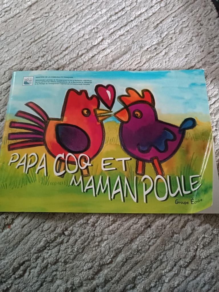 Livre papa coq et maman poule pour les petits, Enlèvement