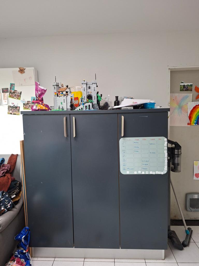 Keukenkast, Huis en Inrichting, Keuken | Keukenelementen, Ophalen, Gebruikt, 100 tot 150 cm, Blauw