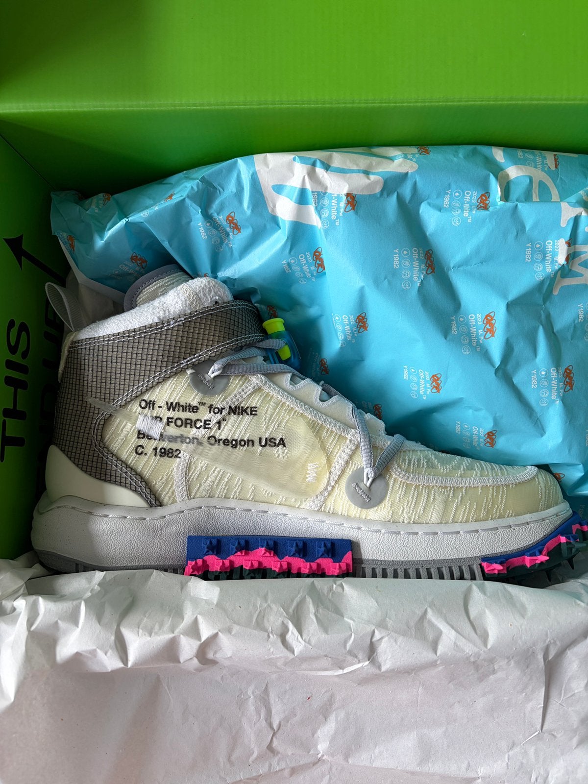 Air Force 1 Mid SP Off-white Maat 44  DEADSTOCK, Ophalen of Verzenden, Zo goed als nieuw