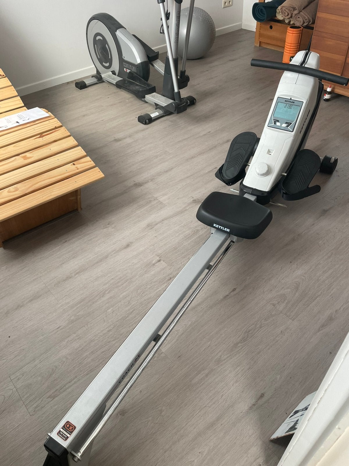 Roeimachine Kettler, Sport en Fitness, Fitnessapparatuur, Ophalen, Gebruikt, Roeitrainer