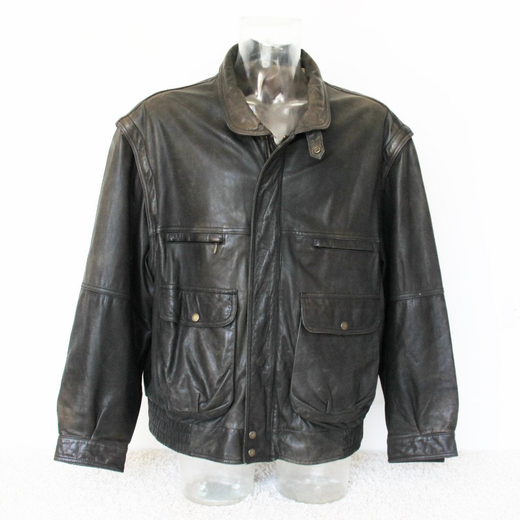 Soepele Leren Heren Jas181* (L) € 55,-, Overige kleuren, Verzenden, Zo goed als nieuw, Andere
