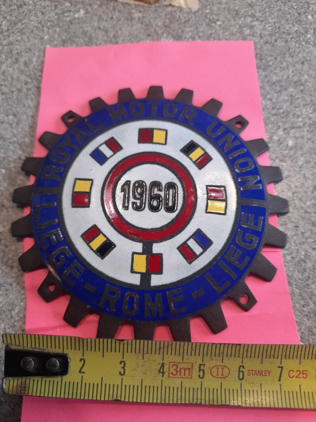 Embleem royal motor union 1960, Verzamelen, Supermarktacties, Ophalen