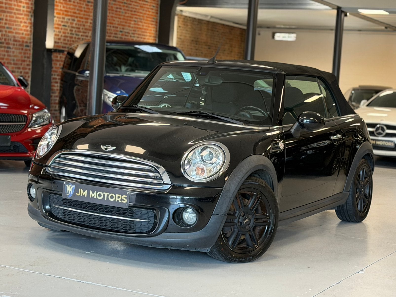 Mini Cooper 1.6 D Cabrio, Auto's, Mini, 82 kW, Cabriolet, Zwart, Cooper