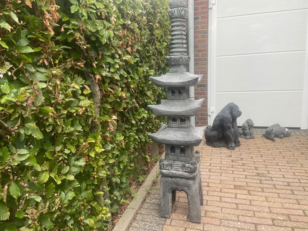 Pagode japonaise 3 daks, hauteur 150 cm, Jardin & Terrasse, Enlèvement, Neuf, Béton, Autres types