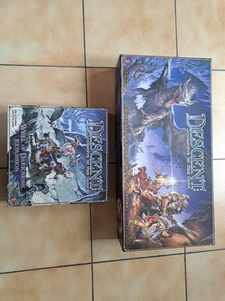 Descent 1st edition + uitbreiding The Well of Darkness, Hobby en Vrije tijd, Ophalen