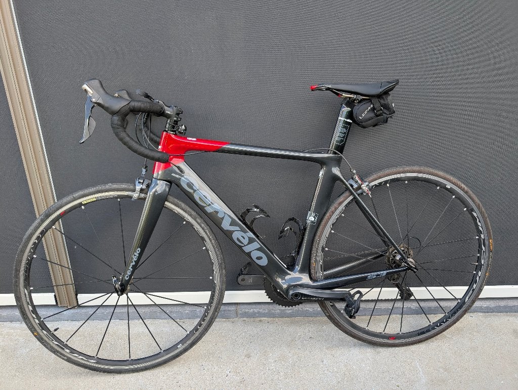 Cervelo S3, Gebruikt, 10 tot 15 versnellingen, Velgrem, 53 tot 57 cm