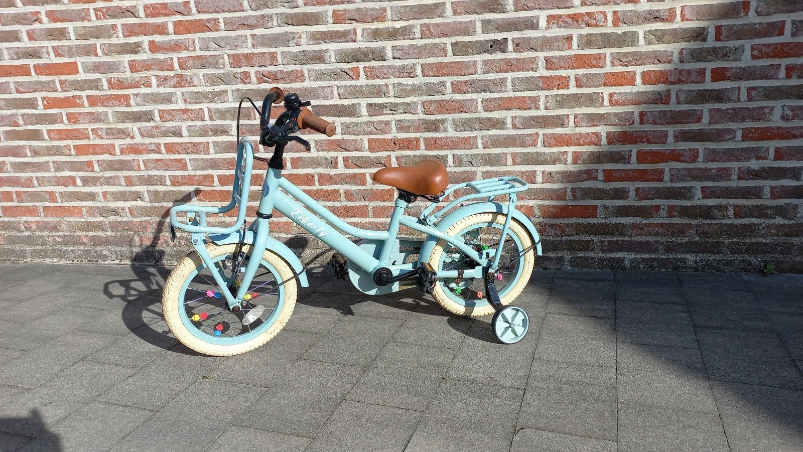 14 inch meisjes fiets, Fietsen en Brommers, Ophalen, Terugtraprem, Handrem