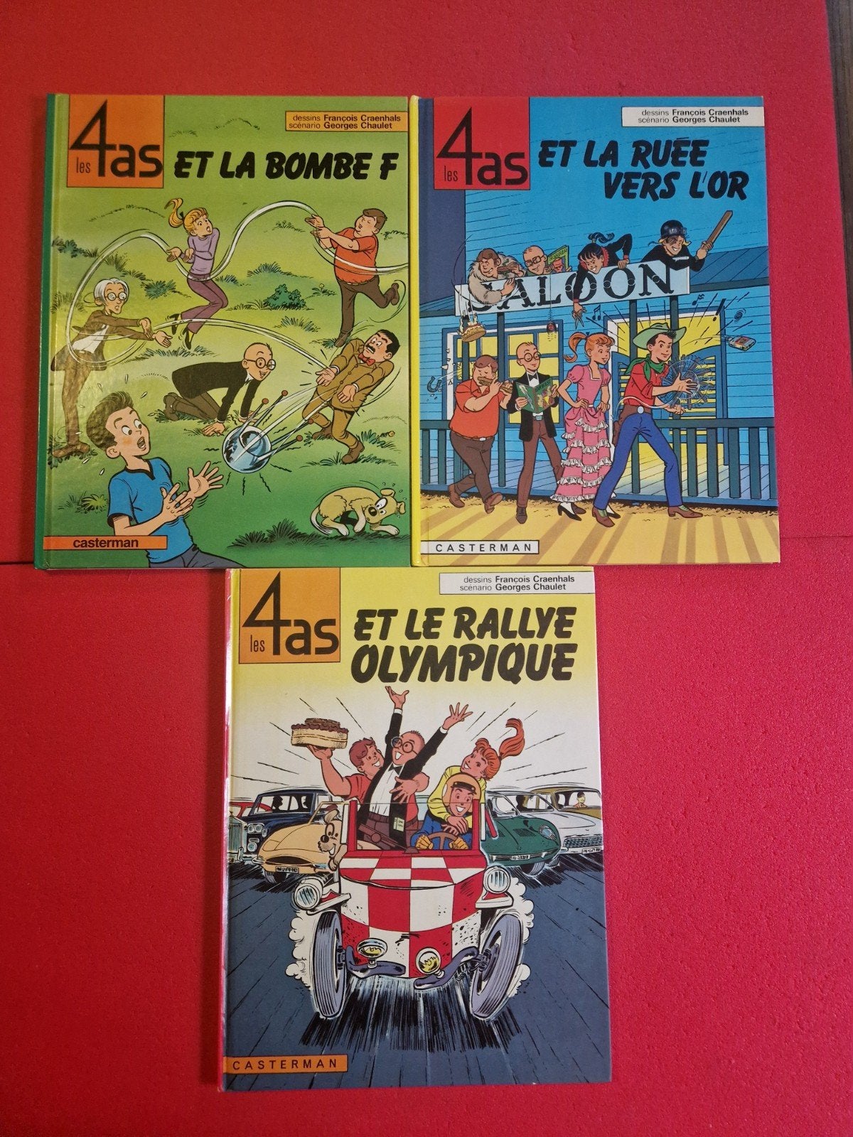 lot de 3 bd les 4 as, Enlèvement ou Envoi