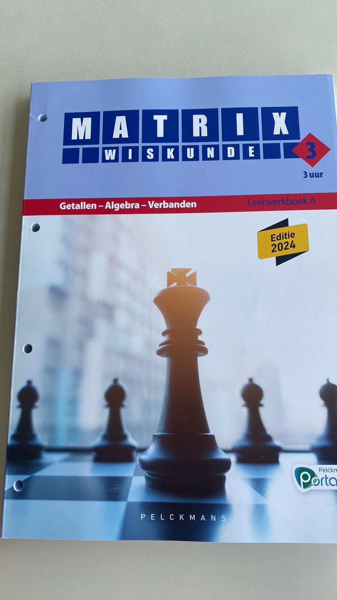 Matrix wiskunde 3 de jaar 3 uur leerwerkboek b, Wiskunde A, Ophalen of Verzenden, Zo goed als nieuw, Pelckmans