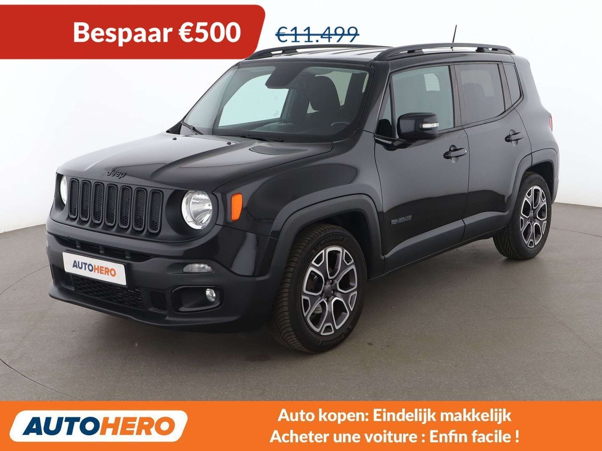 Jeep Renegade 1.6 M-Jet Night Eagle FWD, Autos, Achat, https://public.car-pass.be/vhr/72653cd0-7f4d-422f-a922-0ba30d7ad608, Boîte manuelle