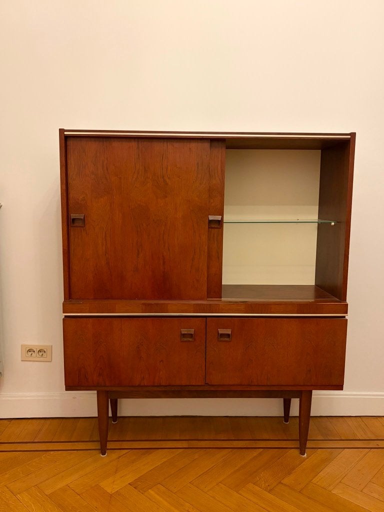 Buffet vintage | Bois de teck | 1960 | Scandinavie, Maison & Meubles, Teck, 25 à 50 cm, 100 à 150 cm, Enlèvement
